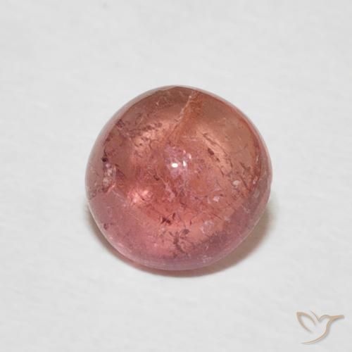 1.00ct Natural Medium Pink Tourmaline, Round, Transparent