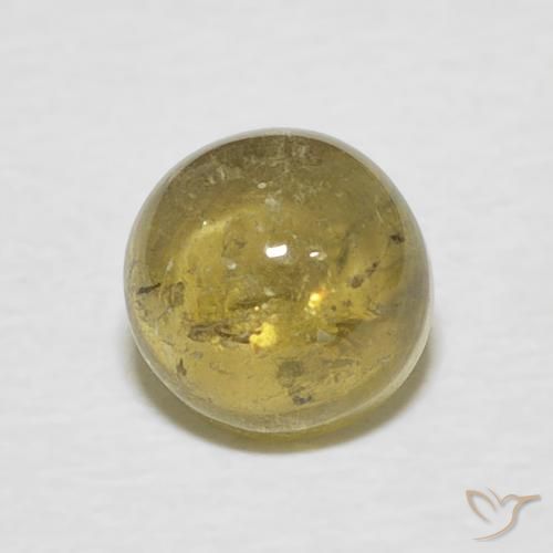 1.17ct Natural Golden Yellow Tourmaline, Round, Transparent