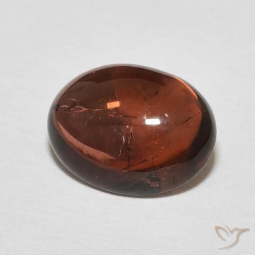 2.66 ct Red Tourmaline Stone, Natural Tourmaline in Oval Cabochon Shape for Sale