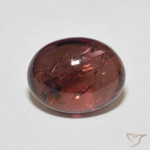 2.95ct Natural Medium Dark-Red Tourmaline, Oval, Transparent