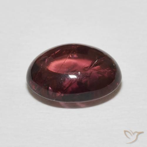 Tourmaline Gemstone in 10 x 8 mm (calibrated) Size for Sale, Tourmaline Stone in Medium Dark-Red Color