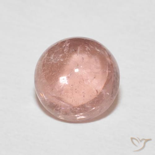 1.84 ct Pink Tourmaline Stone, Natural Tourmaline in Round Cabochon Shape for Sale