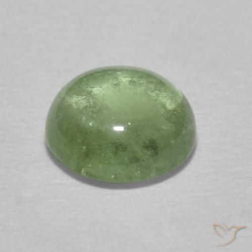 Tourmaline Gemstone in 7 mm (calibrated) Size for Sale, Tourmaline Stone in Pale Earth Green Color