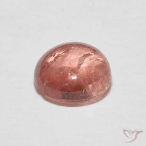 Tourmaline Gemstone in 7 mm (calibrated) Size for Sale, Tourmaline Stone in Orangish Pink Color