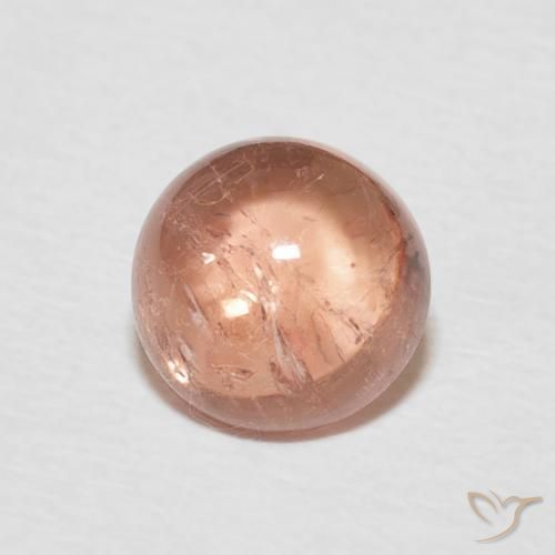 1.50 ct Pink Tourmaline Stone, Natural Tourmaline in Round Cabochon Shape for Sale