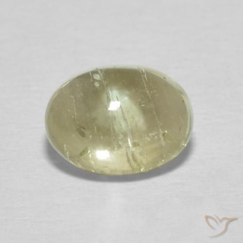 1.37ct Natural Yellowish Green Tourmaline, Oval, Transparent