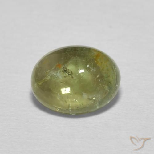 1.39ct Natural Yellowish Green Tourmaline, Oval, Transparent