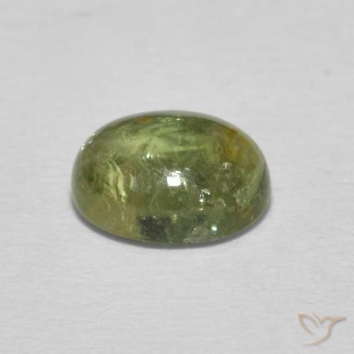 Tourmaline Gemstone in 7.5 x 5.8 mm Size for Sale, Tourmaline Stone in Yellowish Green Color