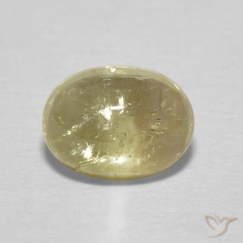 1.57ct Natural Pale Yellow Tourmaline, Oval, Transparent