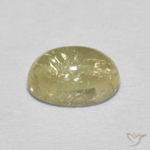 Tourmaline Gemstone in 8 x 6 mm (calibrated) Size for Sale, Tourmaline Stone in Pale Yellow Color