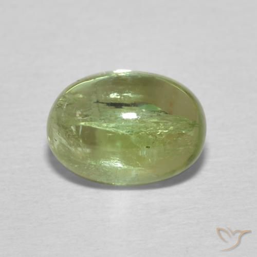 1.55ct Natural Yellowish Green Tourmaline, Oval, Transparent