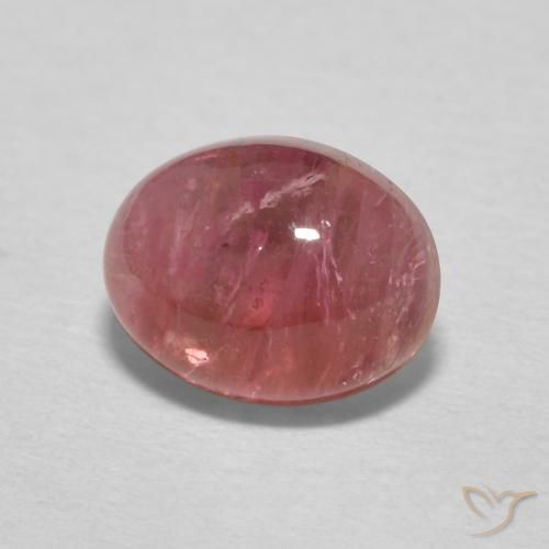 1.79 ct Pink Tourmaline Stone, Natural Tourmaline in Oval Cabochon Shape for Sale