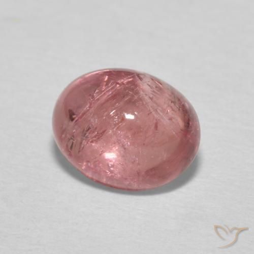 1.85 ct Pink Tourmaline Stone, Natural Tourmaline in Oval Cabochon Shape for Sale