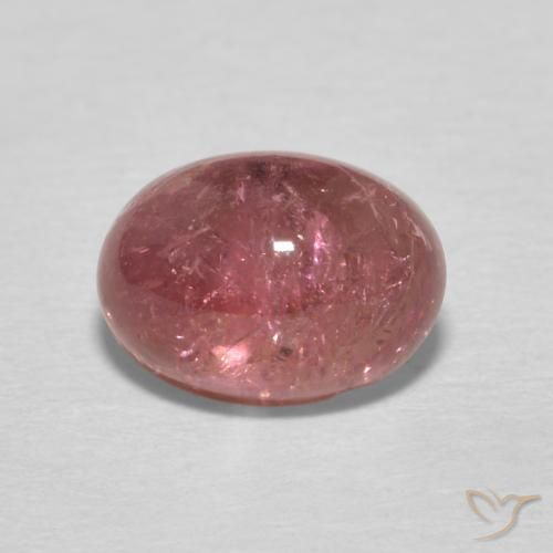 1.64ct Natural Purplish Cherry Red Tourmaline, Oval, Transparent