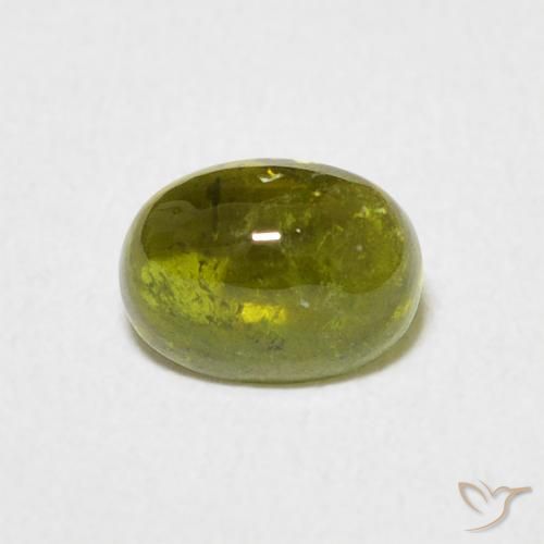 0.80ct Natural Warm Forest Green Tourmaline, Oval, Transparent