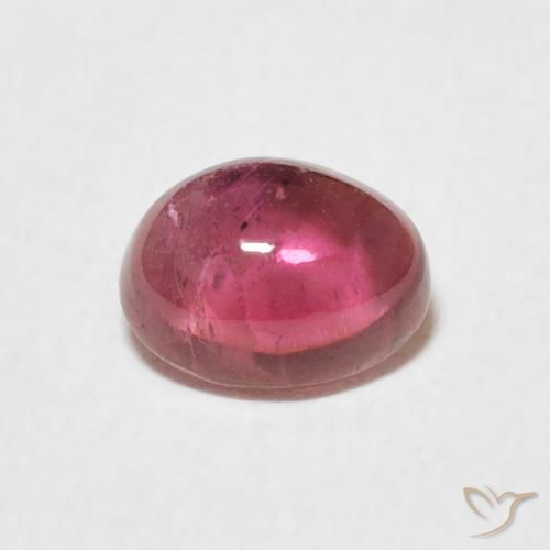 0.66ct Natural Deep Magenta Tourmaline, Oval, Transparent