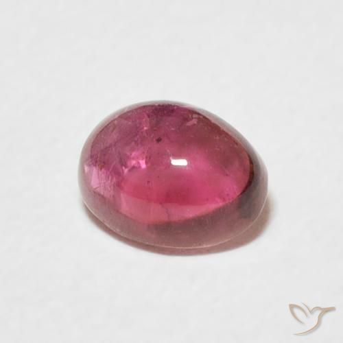 0.66 ct Purple Tourmaline Stone, Natural Tourmaline in Oval Cabochon Shape for Sale