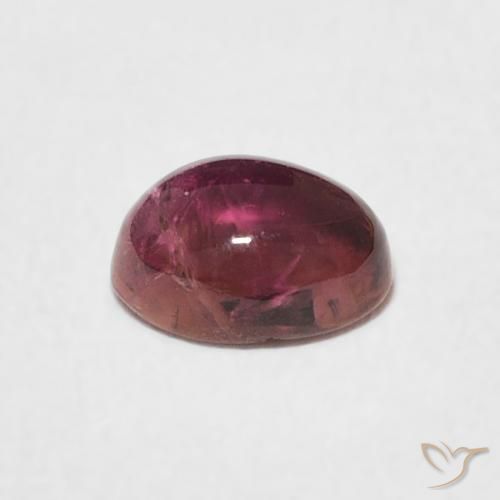 Tourmaline Gemstone in 6 x 4.6 mm Size for Sale, Tourmaline Stone in Deep Magenta Color