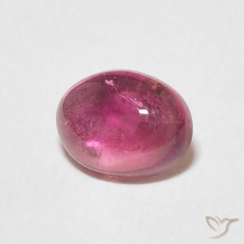 0.75 ct Purple Tourmaline Stone, Natural Tourmaline in Oval Cabochon Shape for Sale