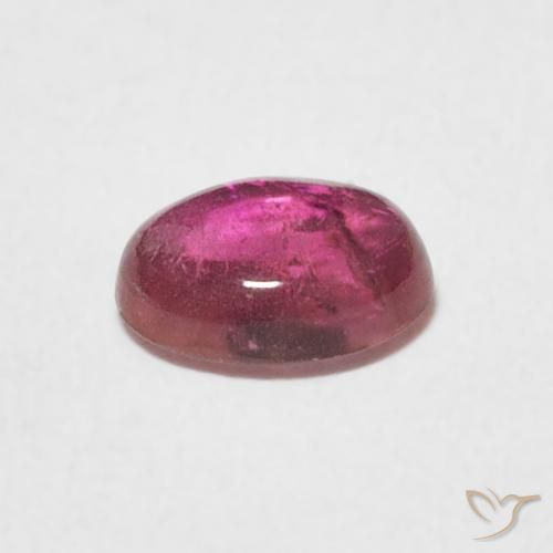 Tourmaline Gemstone in 6.5 x 5 mm Size for Sale, Tourmaline Stone in Deep Magenta Color