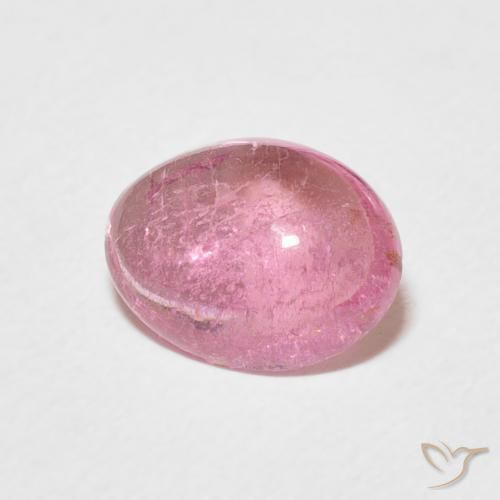 1.86 ct Pink Tourmaline Stone, Natural Tourmaline in Oval Cabochon Shape for Sale