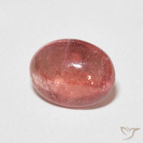 2.39 ct Pink Tourmaline Stone, Natural Tourmaline in Oval Cabochon Shape for Sale