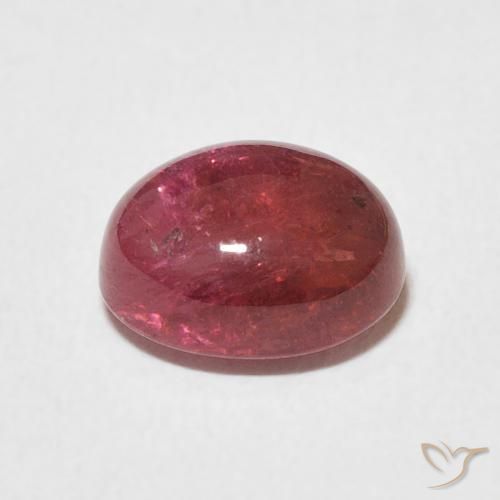 Tourmaline Gemstone in 8.6 x 7 mm Size for Sale, Tourmaline Stone in Dark Red Color