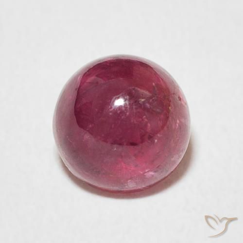 1.44ct Natural Deep Magenta Tourmaline, Round, Transparent