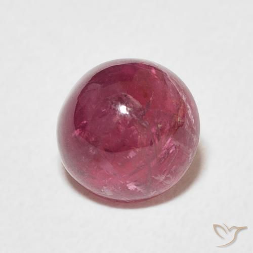 1.44 ct Purple Tourmaline Stone, Natural Tourmaline in Round Cabochon Shape for Sale