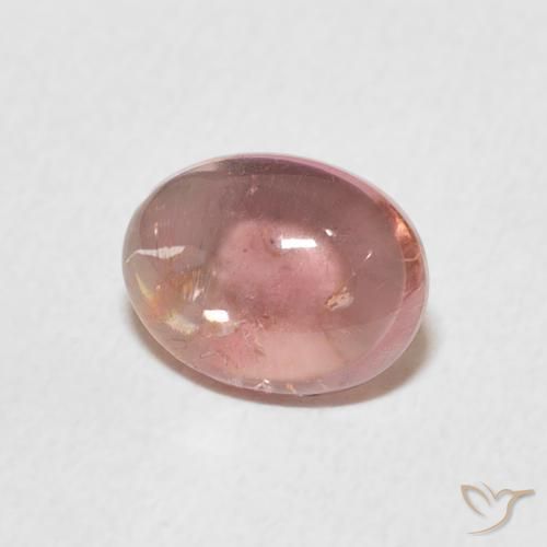 1.30 ct Pink Tourmaline Stone, Natural Tourmaline in Oval Cabochon Shape for Sale