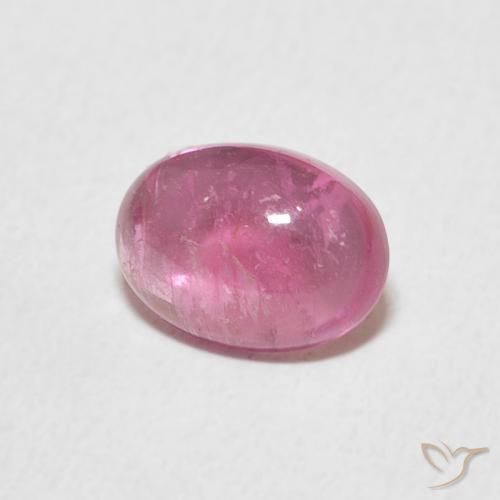 1.22 ct Pink Tourmaline Stone, Natural Tourmaline in Oval Cabochon Shape for Sale