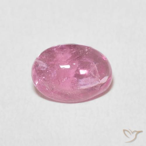 1.14 ct Pink Tourmaline Stone, Natural Tourmaline in Oval Cabochon Shape for Sale