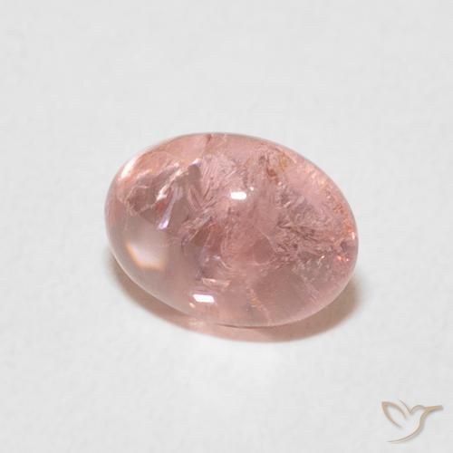 1.38 ct Pink Tourmaline Stone, Natural Tourmaline in Oval Cabochon Shape for Sale