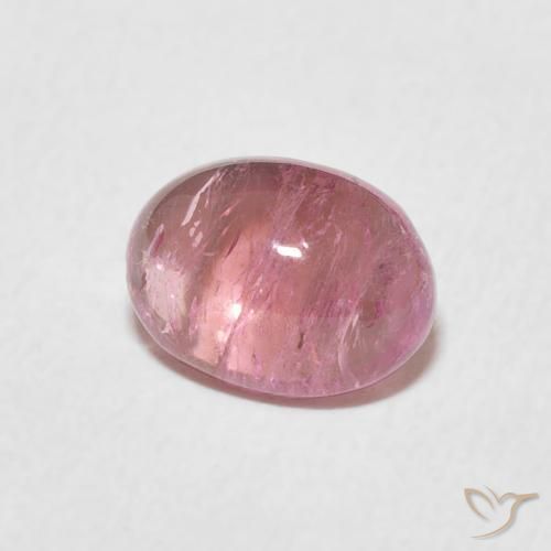 1.55 ct Pink Tourmaline Stone, Natural Tourmaline in Oval Cabochon Shape for Sale