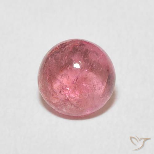 1.07ct Natural Bubblegum Pink Tourmaline, Round, Transparent