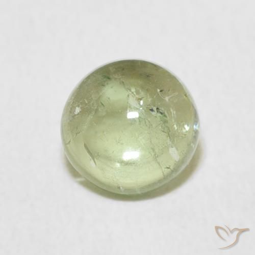 0.96ct Natural Olive Green Tourmaline, Round, Transparent