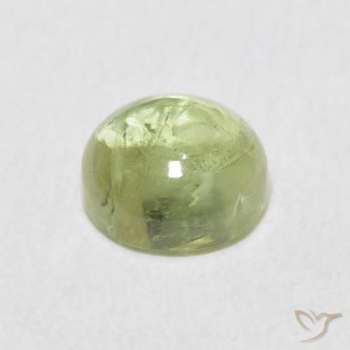 Tourmaline Gemstone in 6 mm (calibrated) Size for Sale, Tourmaline Stone in Pale Lime Green Color