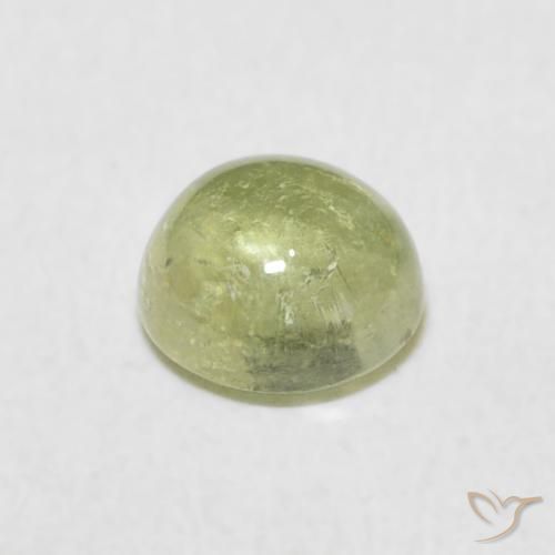Tourmaline Gemstone in 6 mm (calibrated) Size for Sale, Tourmaline Stone in Light Pear Green Color