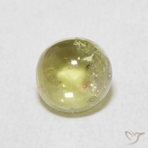 1.02ct Natural Warm Earthy Green Tourmaline, Round, Transparent