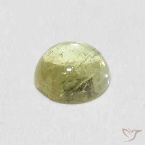 Tourmaline Gemstone in 6 mm (calibrated) Size for Sale, Tourmaline Stone in Light Pear Green Color