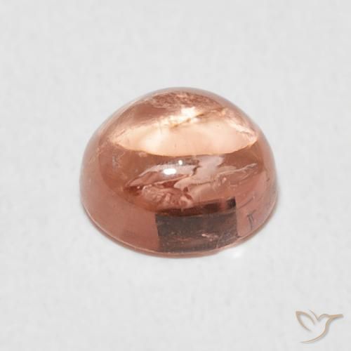 Tourmaline Gemstone in 6.5 mm (calibrated) Size for Sale, Tourmaline Stone in Peach Rose Color