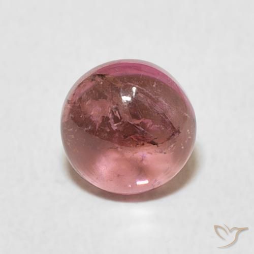 0.93ct Natural Rosewood Pink Tourmaline, Round, Transparent