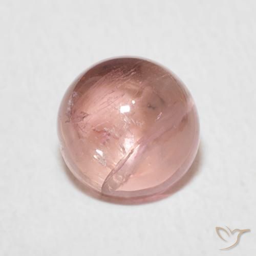 1.17ct Natural Light Hot Pink Tourmaline, Round, Transparent