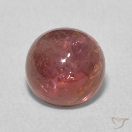 1.63ct Natural Medium Dark-Pink Tourmaline, Round, Transparent, Photo A