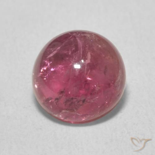 1.80ct Natural Deep Pink Tourmaline, Round, Transparent