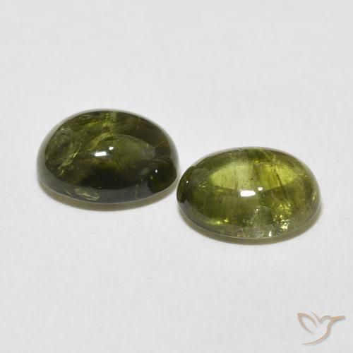 Tourmaline Gemstones in 10 x 8 mm (calibrated) Size for Sale, Tourmaline Stones in Medium Green Color