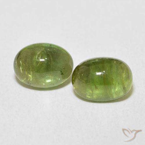 3.04ctw Natural Earth Green Tourmaline, Oval, Transparent