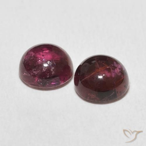 Tourmaline Gemstones in 6 mm (calibrated) Size for Sale, Tourmaline Stones in Deep Pink Color