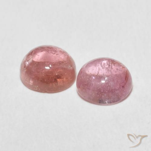 Tourmaline Gemstones in 6 mm (calibrated) Size for Sale, Tourmaline Stones in Light Pink Color
