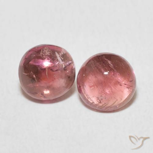 1.85ctw Natural Deep Pink Tourmaline, Round, Transparent